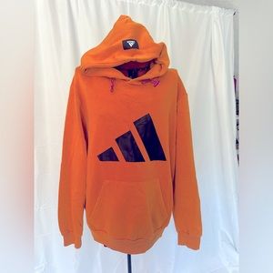 Adidas sweat shirt orange purple new without tags size XL